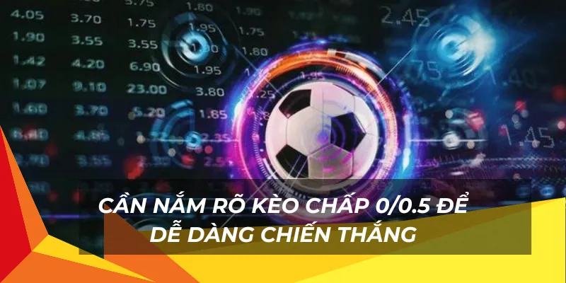 Cần nắm rõ kèo chấp 0/0.5 để dễ dàng chiến thắng